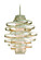 Vertigo Two Light Chandelier in Modern Silver Leaf (68|128-43)