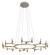 Nexus LED Chandelier in Satin Silver Leaf (68|258-016)