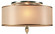 Luxo Three Light Flush Mount in Antique Brass (60|9503-AB)