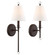 Riverdale One Light Wall Sconce in Dark Bronze (60|RIV-382-DB)