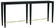 Verona Console Table in Black Lacquered Linen/Champagne (142|3000-0097)