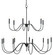 Tirrell 15 Light Chandelier in Antique Black (142|9000-0654)