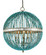 Alberto Five Light Chandelier in Turquoise/Cupertino/Antique Mirror (142|9763)