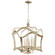 Milan Six Light Pendant in Aged Silver Leaf (208|06581)