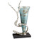 Vase in Nickel And Blue Mist Glass (208|10214)