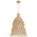 One Light Pendant in Aged Brass (208|10753)
