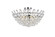 Emilia Five Light Flush Mount in Chrome (173|1105F20C)