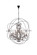 Geneva 25 Light Chandelier in Dark Bronze (173|1130G60DB-SS/RC)