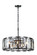 Monaco Eight Light Chandelier in Flat Black (173|1211D30FB)