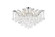 Maria Theresa Eight Light Flush Mount in Chrome (173|2800F36C/RC)