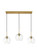 BAXTER Three Light Pendant in Brass (173|LD2236BR)