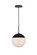 Eclipse One Light Pendant in Black (173|LD6032BK)