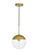 Eclipse One Light Pendant in Brass (173|LD6037BR)