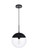 Eclipse One Light Pendant in Black (173|LD6039BK)