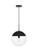 Eclipse One Light Pendant in Black (173|LD6045BK)