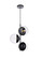 Eclipse Three Light Pendant in Black (173|LD6123BK)