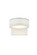 Raine LED Outdoor Wall Lamp in White (173|LDOD4018WH)
