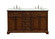 Americana Double Bathroom Vanity Set in Teak (173|VF15060DTK)