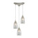 Kersey Three Light Pendant in Satin Nickel (45|10458/3)