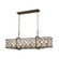 Armand Eight Light Linear Chandelier in Weathered Bronze (45|31099/8)