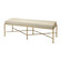 Gold Cane Bench in Metallic Cream (45|3169-135)