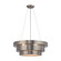 Layers Three Light Chandelier in Brushed Steel (45|32225/3)