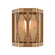 Structure One Light Wall Sconce in Medium Oak (45|33330/1)