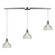 Danica Three Light Pendant in Polished Chrome (45|46018/3L)