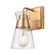 Brookville One Light Wall Sconce in Burnished Brass (45|47670/1)