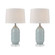 La Joliette Two Light Table Lamp in Pale Blue (45|77099/S2)