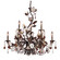 Cristallo Fiore Nine Light Chandelier in Deep Rust (45|85003)