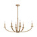 Erindale Six Light Linear Chandelier in Natural (45|89048/6)