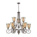 Georgetown Nine Light Chandelier in Weathered Zinc (45|CN230927)