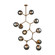 Synapse 11 Light Chandelier in Aged Brass (45|D3566)