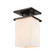 Broad Street One Light Flush Mount in Textured Matte Black (45|EN110136)