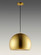 Palla LED Pendant in Satin Brass / Coffee (86|E24924-SBRCOF)