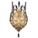 Crystal Laurel One Light Wall Sconce in Gold (48|773850ST)
