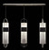 Bond LED Pendant in Black/Silver (48|926140-11ST)