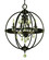 Compass Four Light Chandelier in Matte Black (8|1064 MBLACK)