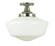 Taylor One Light Flush / Semi-Flush Mount in Polished Silver (8|2558 PS)