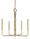 Lara Five Light Chandelier in Satin Pewter with Polished Nickel Accents (8|4955 SP/PN)