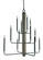 Loft 12 Light Foyer Chandelier in Matte Black (8|5412 MBLACK)