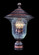Carcassonne Three Light Exterior Post Mount in Raw Copper (8|8327 RC)