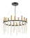 Echo LED Chandelier in Black (138|FR30706BLK)