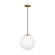Leo - Hanging Globe One Light Pendant in Satin Brass (454|6022EN3-848)