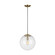 Leo - Hanging Globe One Light Pendant in Satin Brass (454|6801801EN7-848)