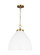Wellfleet One Light Pendant in Matte White and Burnished Brass (454|CP1301MWTBBS)