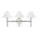 Robert Three Light Vanity in Polished Nickel (454|LV1043PN)