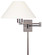 Boring LED Swing Arm Wall Lamp in Matte Brushed Nickel (42|P4358-1-603)