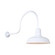 Warehouse One Light Outdoor Gooseneck Light in White (381|H-QSN15114-SA-93/QSNHL-C-93)